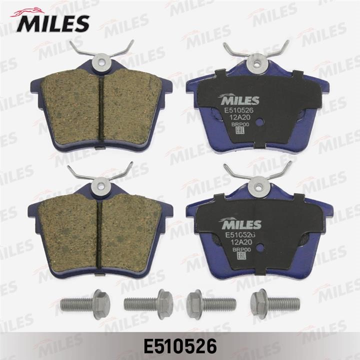 Miles E510526 Гальмівні колодки, комплект E510526: Купити в Україні - Добра ціна на EXIST.UA!