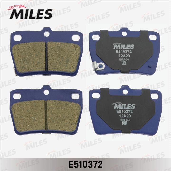 Miles E510372 Гальмівні колодки, комплект E510372: Купити в Україні - Добра ціна на EXIST.UA!