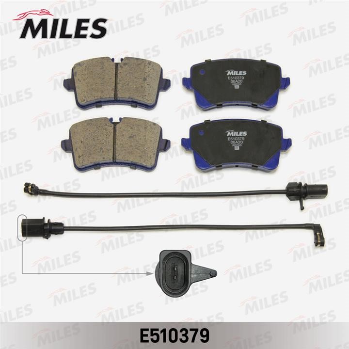 Miles E510379 Гальмівні колодки, комплект E510379: Купити в Україні - Добра ціна на EXIST.UA!