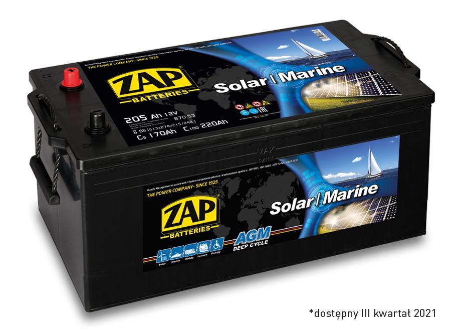 ZAP 870 53 Акумулятор ZAP AGM Solar Marine 12В 205Ач  L+ 87053: Купити в Україні - Добра ціна на EXIST.UA!