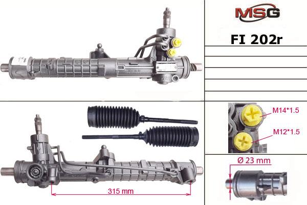 MSG Rebuilding FI202R Рульова рейка з ГПК відновлена FI202R: Купити в Україні - Добра ціна на EXIST.UA!