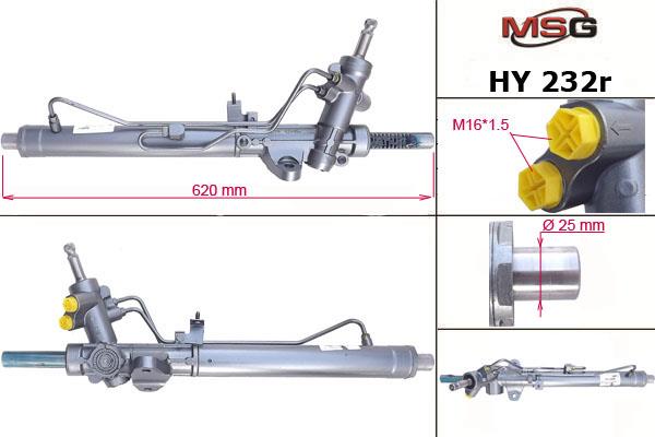 MSG Rebuilding HY232R Рульова рейка з ГПК відновлена HY232R: Купити в Україні - Добра ціна на EXIST.UA!