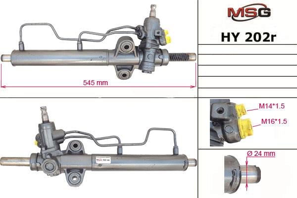 MSG Rebuilding HY202R Рульова рейка з ГПК відновлена HY202R: Приваблива ціна - Купити в Україні на EXIST.UA!