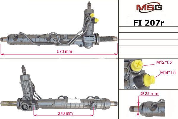 MSG Rebuilding FI207R Рульова рейка з ГПК відновлена FI207R: Купити в Україні - Добра ціна на EXIST.UA!