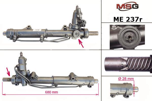MSG Rebuilding ME237R Рульова рейка з ГПК відновлена ME237R: Приваблива ціна - Купити в Україні на EXIST.UA!