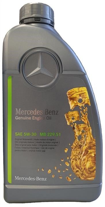 Mercedes A 000 989 69 06 11 ABDE Моторна олива Mercedes Genuine Engine Oil 5W-30, 1л A000989690611ABDE: Купити в Україні - Добра ціна на EXIST.UA!
