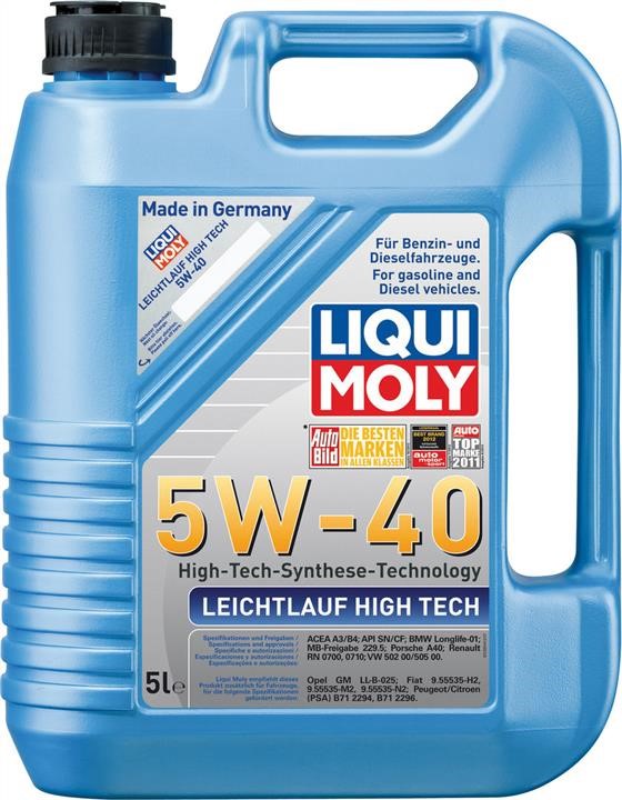 Моторна олива Liqui Moly Leichtlauf High Tech LL 5W-30, 5л Liqui Moly 39007
