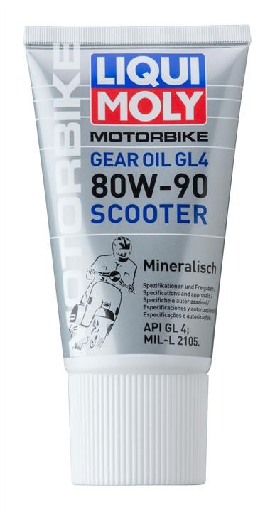 Олива трансміссійна Liqui Moly Motorbike Gear Oil, API GL4, 80W-90 Scooter, 150 мл Liqui Moly 1680
