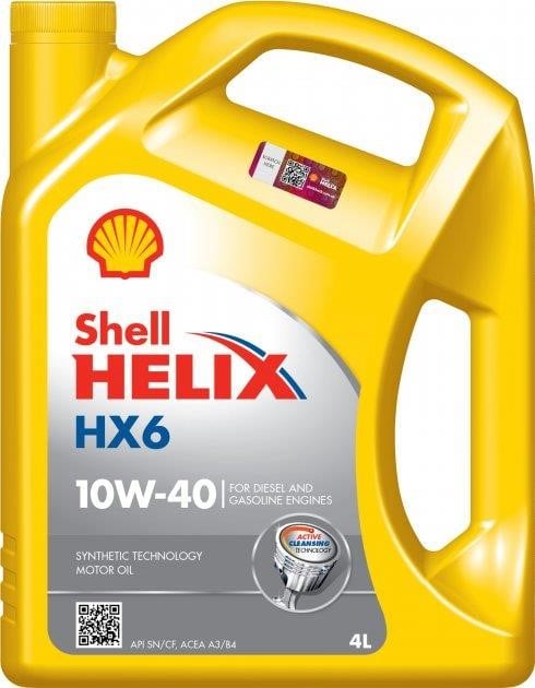 Shell HELIX HX 6 10W-40 4L Моторна олива Shell Helix HX6 10W-40, 4л HELIXHX610W404L: Купити в Україні - Добра ціна на EXIST.UA!