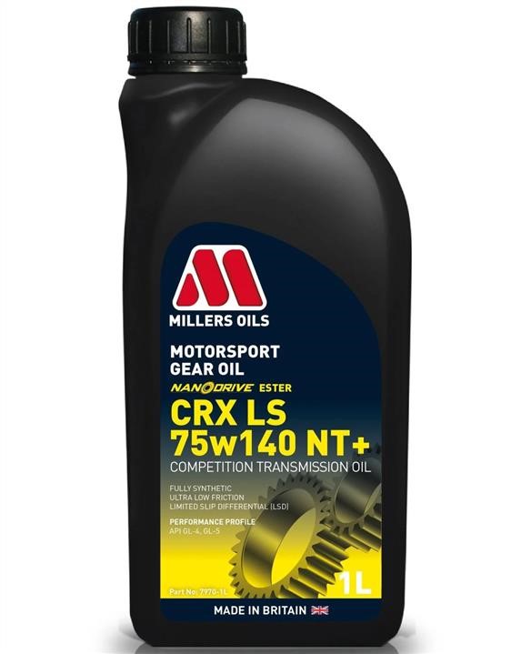 Millers Oils 7970-1 Олива трансміссійна MILLERS CRX LS 75W140 NT+, API GL-4/GL-5, 1 л 79701: Приваблива ціна - Купити в Україні на EXIST.UA!