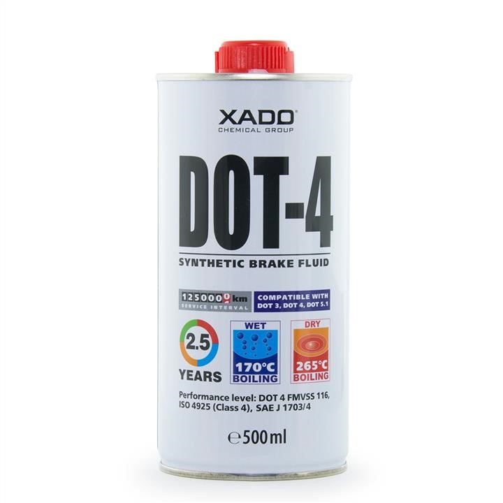 Xado XA50303 Рідина гальмівна XADO DOT 4, 0,35 л XA50303: Купити в Україні - Добра ціна на EXIST.UA!