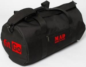 MAD | born to win™ SFG8001 Сумка-тубус MAD FitGo 28 л, чорна на червоній підкладі SFG8001: Купити в Україні - Добра ціна на EXIST.UA!