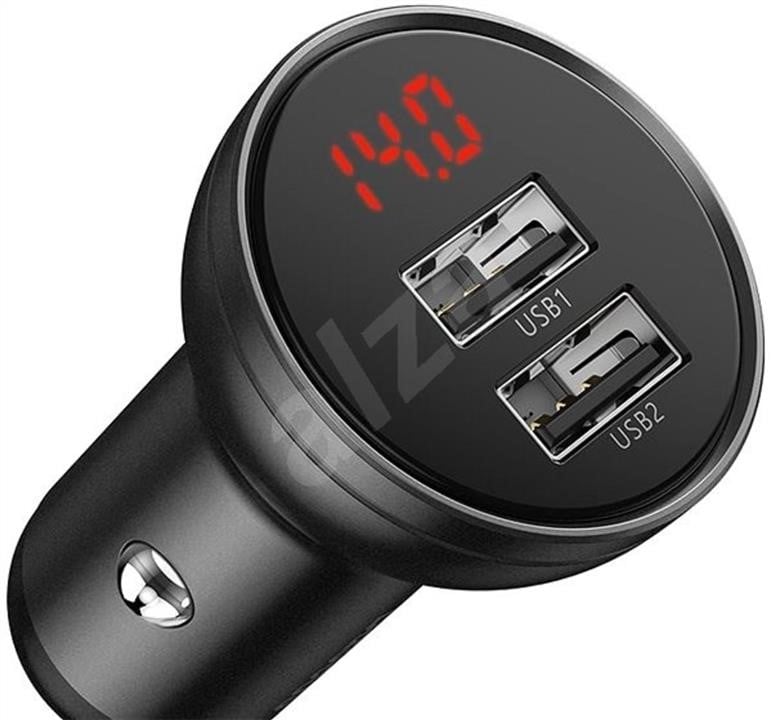 Baseus CCBX-0G USB зарядка для авто Baseus Digital Display Dual USB 4.8A Car Charger 24W Grey CCBX0G: Купити в Україні - Добра ціна на EXIST.UA!