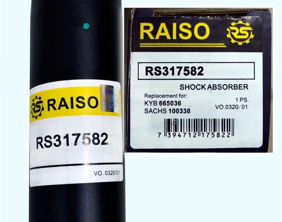 RAISO RS317582 Амортизатор підвіски передній RS317582: Приваблива ціна - Купити в Україні на EXIST.UA!