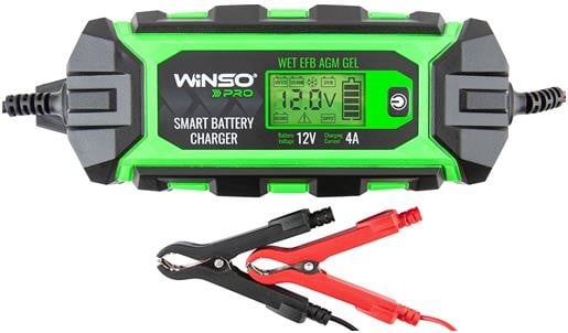 Winso 139320 Зарядний пристрій АКБ WINSO PRO LCD 4A, 12В, 4-120А/год 139320: Купити в Україні - Добра ціна на EXIST.UA!