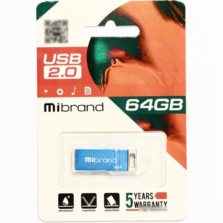 Mibrand MI2.0/CH64U6U Накопичувач Flash Mibrand USB 2.0 Chameleon 64Gb Blue MI20CH64U6U: Купити в Україні - Добра ціна на EXIST.UA!