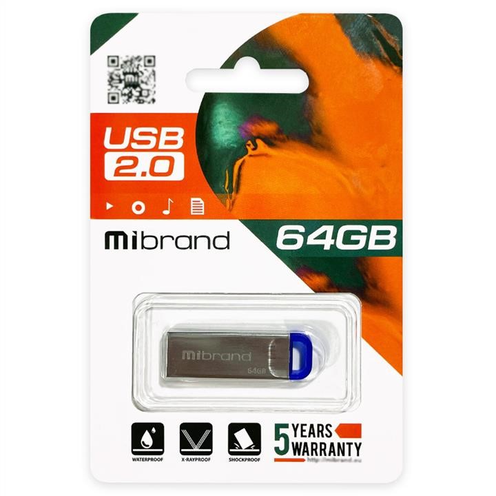 Mibrand MI2.0/FA64U7U Накопичувач Flash Mibrand USB 2.0 Falcon 64Gb Blue MI20FA64U7U: Купити в Україні - Добра ціна на EXIST.UA!
