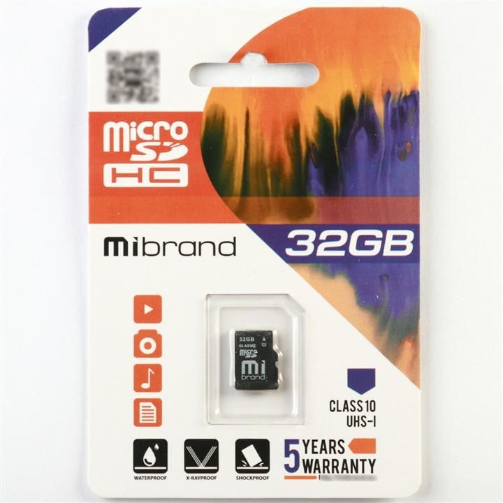 Mibrand MICDHU1/32GB Карта MicroSDHC (UHS-1) Mibrand 32Gb class 10 MICDHU132GB: Купити в Україні - Добра ціна на EXIST.UA!
