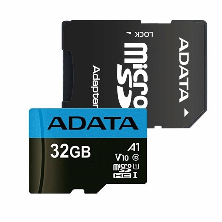 ADATA AUSDH32GUICL10A1-RA1 Карта MicroSDHC (UHS-1) A-DATA Premier 32Gb Class 10 A1 (R-100Mb/s)  (adapter SD) AUSDH32GUICL10A1RA1: Приваблива ціна - Купити в Україні на EXIST.UA!