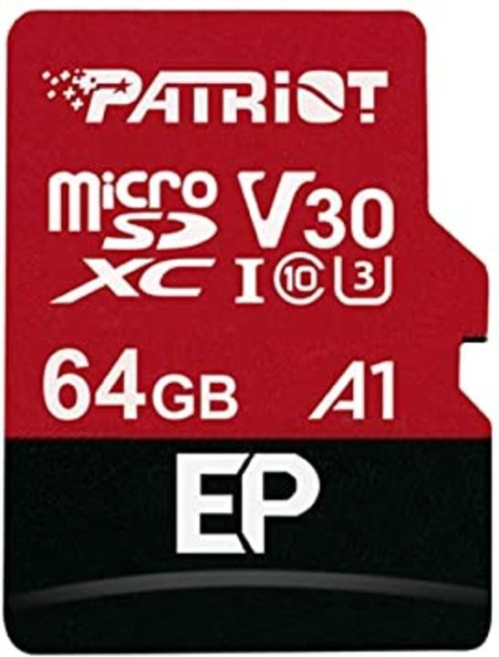 Patriot PEF64GEP31MCX Карта MicroSDXC (UHS-1 U3) Patriot EP Series 64Gb class 10 V30 (R-100MB/s, W-80MB/s) (adapter SD) PEF64GEP31MCX: Купити в Україні - Добра ціна на EXIST.UA!