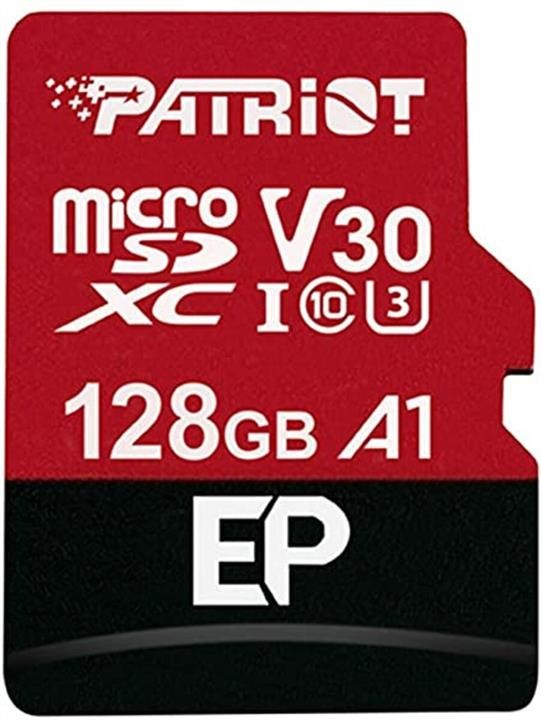 Patriot PEF128GEP31MCX Карта MicroSDXC (UHS-1 U3) Patriot EP Series 128Gb class 10 V30 (R-100MB/s, W-80MB/s) (adapter SD) PEF128GEP31MCX: Купити в Україні - Добра ціна на EXIST.UA!