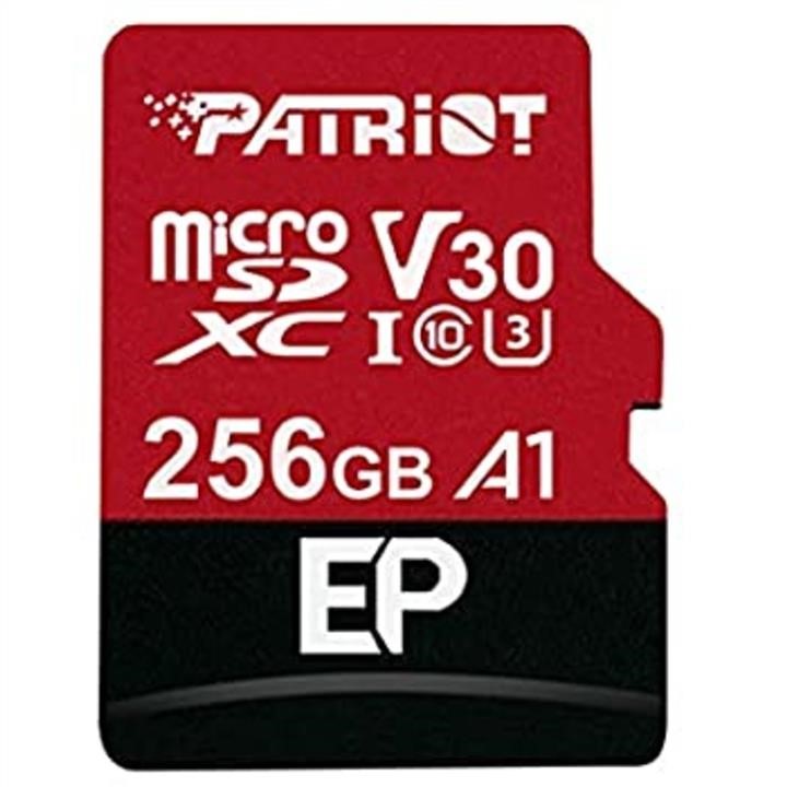 Patriot PEF256GEP31MCX Карта MicroSDXC (UHS-1 U3) Patriot EP Series 256Gb class 10 V30 (R-100MB/s, W-80MB/s) (adapter SD) PEF256GEP31MCX: Купити в Україні - Добра ціна на EXIST.UA!