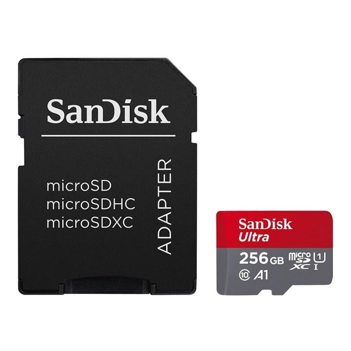 Sandisk SDSQUAC-256G-GN6MA Карта MicroSDXC (UHS-1) SanDisk Ultra 256Gb class 10 A1 (150MB/s) (adapter SD) SDSQUAC256GGN6MA: Купити в Україні - Добра ціна на EXIST.UA!