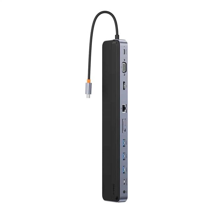 Baseus WKSX030013 USB-Хаб Baseus EliteJoy Gen2 11-Port Type-C HUB Adapter Dark gray WKSX030013: Купити в Україні - Добра ціна на EXIST.UA!