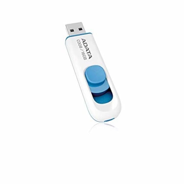 ADATA AC008-16G-RWE Накопичувач Flash A-DATA USB 2.0 C008 16Gb White/Blue AC00816GRWE: Купити в Україні - Добра ціна на EXIST.UA!
