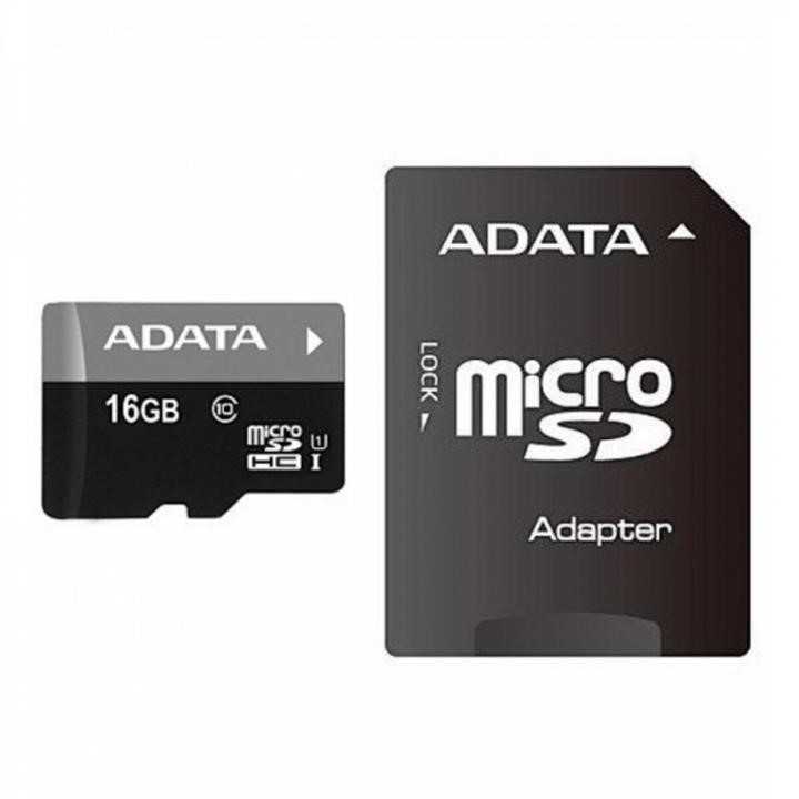 ADATA AUSDH16GUICL10-RA1 Карта MicroSDHC (UHS-1) A-DATA Premier 16Gb Class 10 (R-100Mb/s) (adapter SD) AUSDH16GUICL10RA1: Купити в Україні - Добра ціна на EXIST.UA!