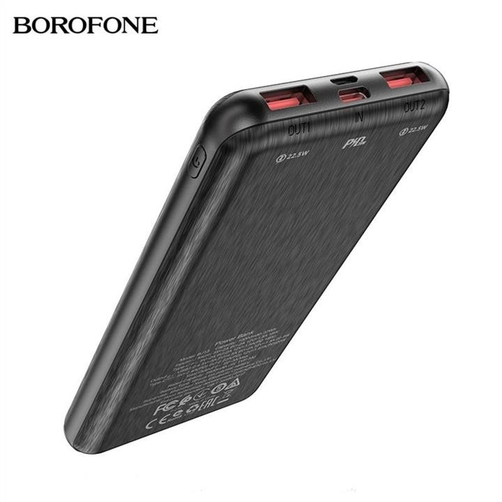 Borofone BJ13B Зовнішній акумулятор Borofone BJ13 Sage fully compatible power bank 10000mAh 22.5W Black BJ13B: Купити в Україні - Добра ціна на EXIST.UA!