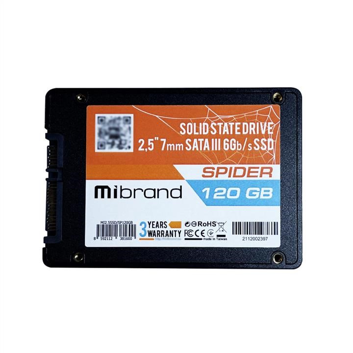Mibrand MI2.5SSD/SP120GB SSD-накопичувач Mibrand Spider 120GB 2.5&quot; 7mm SATAIII Bulk MI25SSDSP120GB: Приваблива ціна - Купити в Україні на EXIST.UA!