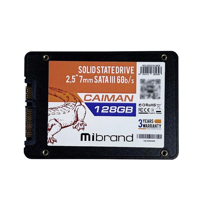 Mibrand MI2.5SSD/CA128GB SSD-накопичувач Mibrand Caiman 128GB 2.5&quot; 7mm SATAIII Bulk MI25SSDCA128GB: Купити в Україні - Добра ціна на EXIST.UA!