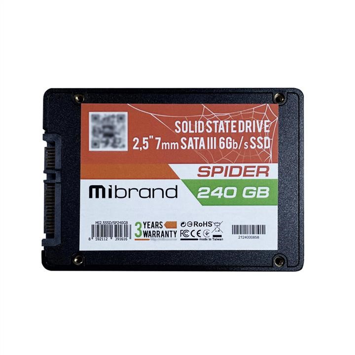 Mibrand MI2.5SSD/SP240GB SSD-накопичувач Mibrand Spider 240GB 2.5&quot; 7mm SATAIII Bulk MI25SSDSP240GB: Приваблива ціна - Купити в Україні на EXIST.UA!