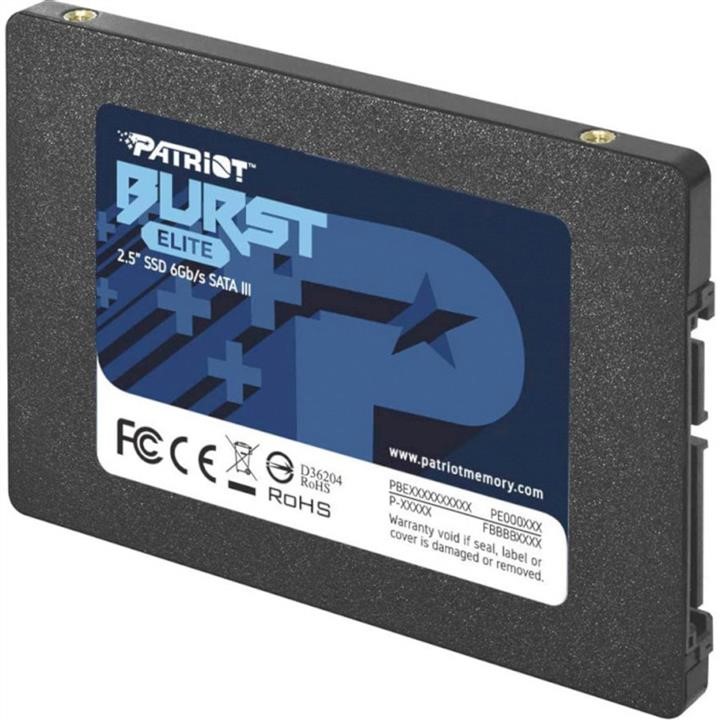 Patriot PBE192TS25SSDR SSD-накопичувач Patriot Burst Elite 1920GB 2.5&quot; 7mm SATAIII TLC 3D PBE192TS25SSDR: Купити в Україні - Добра ціна на EXIST.UA!