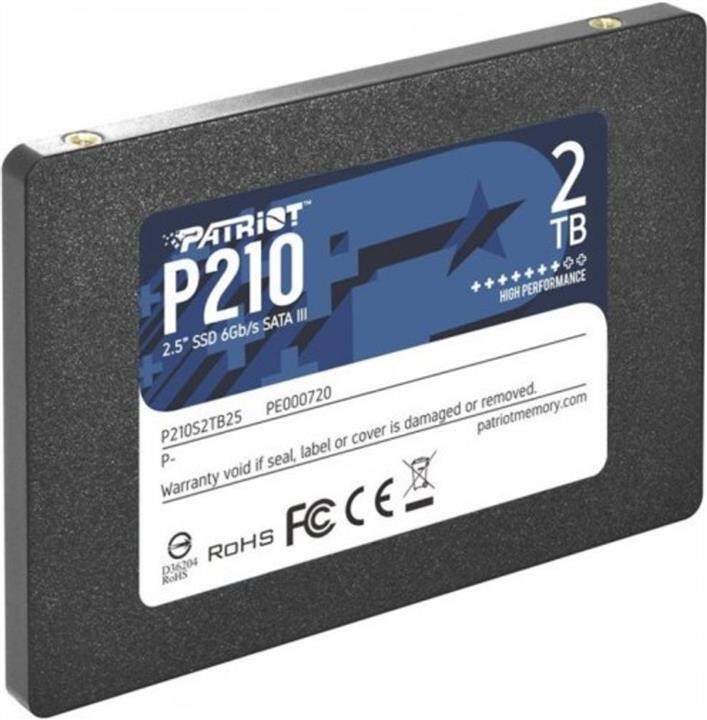 Patriot P210S2TB25 SSD-накопичувач Patriot P210 2TB 2.5&quot; 7mm SATAIII 3D QLC P210S2TB25: Купити в Україні - Добра ціна на EXIST.UA!