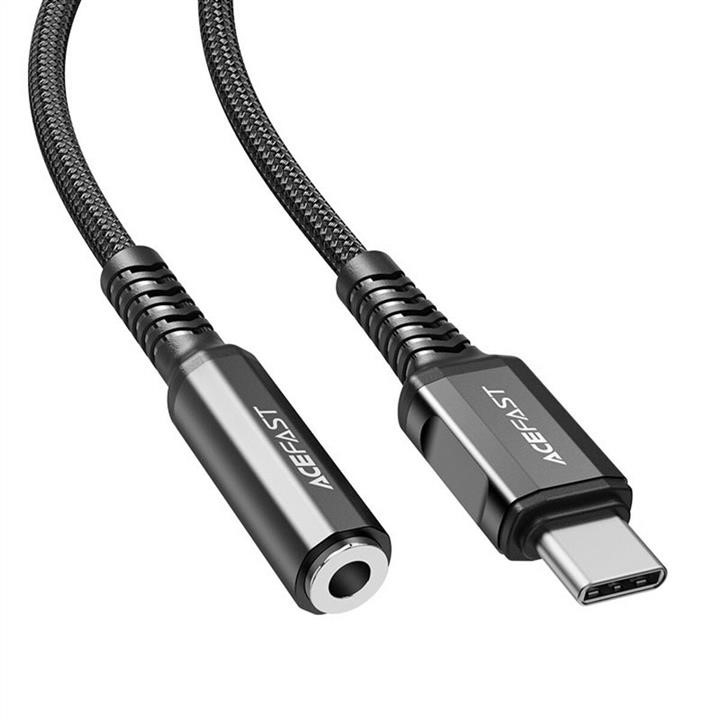 AceFast AFC1-07B Кабель AceFast C1-07 USB-C to 3.5mm aluminum alloy headphones adapter cable Black AFC107B: Купити в Україні - Добра ціна на EXIST.UA!