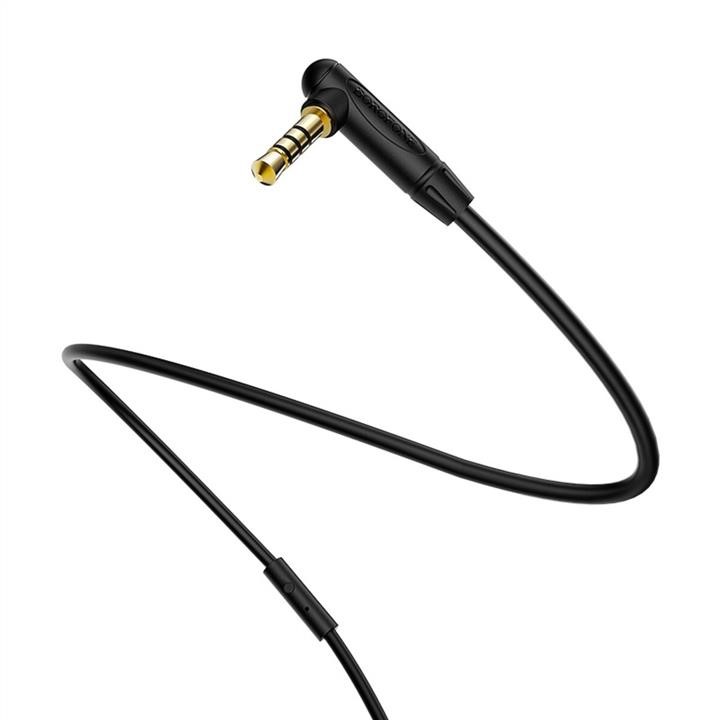 Borofone BL5B Аудiо кабель Borofone BL5 audio AUX cable 1m, with microphone Black BL5B: Купити в Україні - Добра ціна на EXIST.UA!