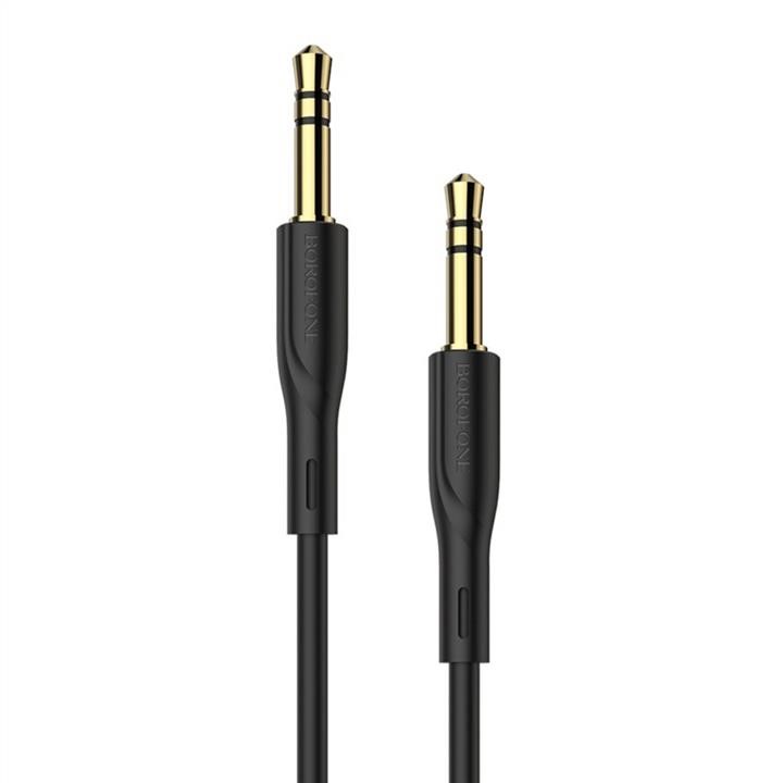 Borofone BL1B1 Аудiо кабель Borofone BL1 Audiolink audio AUX cable, 1m Black BL1B1: Купити в Україні - Добра ціна на EXIST.UA!