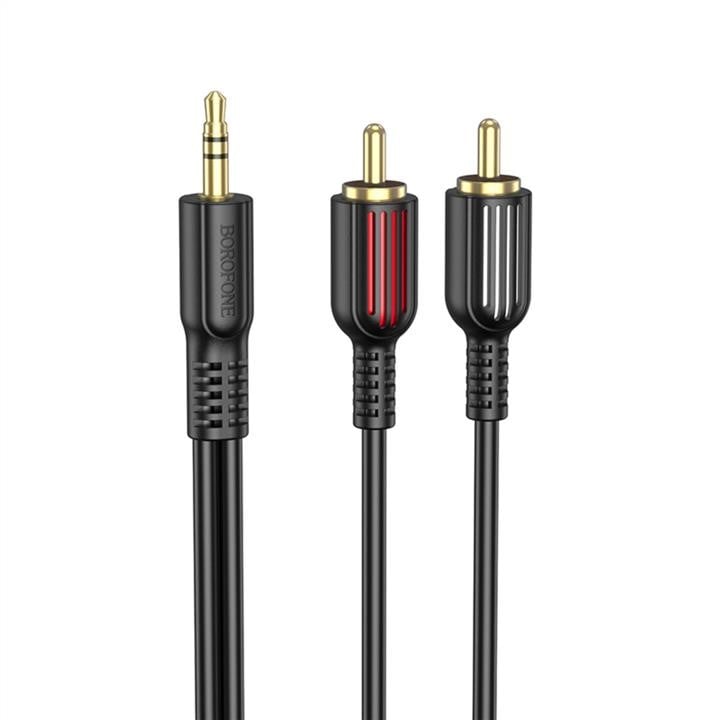 Borofone BL11B Аудiо кабель Borofone BL11 3.5mm to double RCA audio cable Black BL11B: Приваблива ціна - Купити в Україні на EXIST.UA!