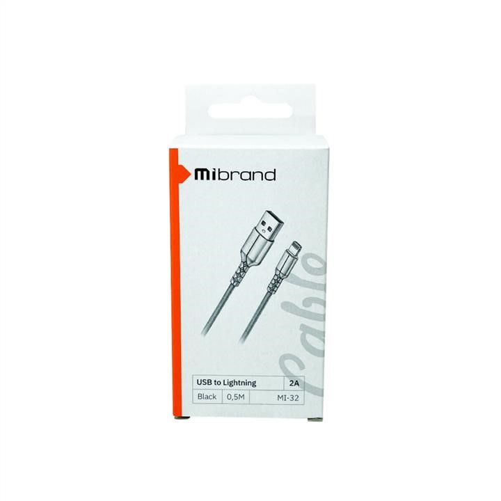 Mibrand MIDC/3205LB Кабель Mibrand MI-32 Nylon Charging Line USB for Lightning 2A 0.5m Black MIDC3205LB: Купити в Україні - Добра ціна на EXIST.UA!