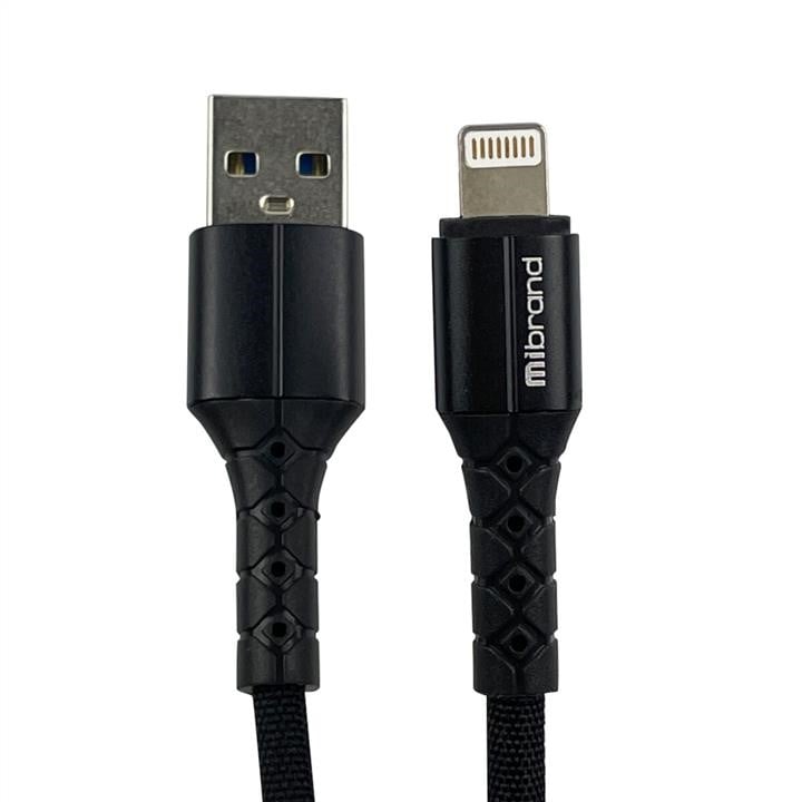 Mibrand MIDC/322LB Кабель Mibrand MI-32 Nylon Charging Line USB for Lightning 2A 2m Black MIDC322LB: Купити в Україні - Добра ціна на EXIST.UA!