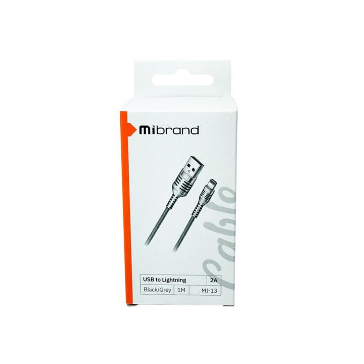 Mibrand MIDC/13LBG Кабель Mibrand MI-13 Feng World Charging Line USB for Lightning 2A 1m Black/Grey MIDC13LBG: Приваблива ціна - Купити в Україні на EXIST.UA!