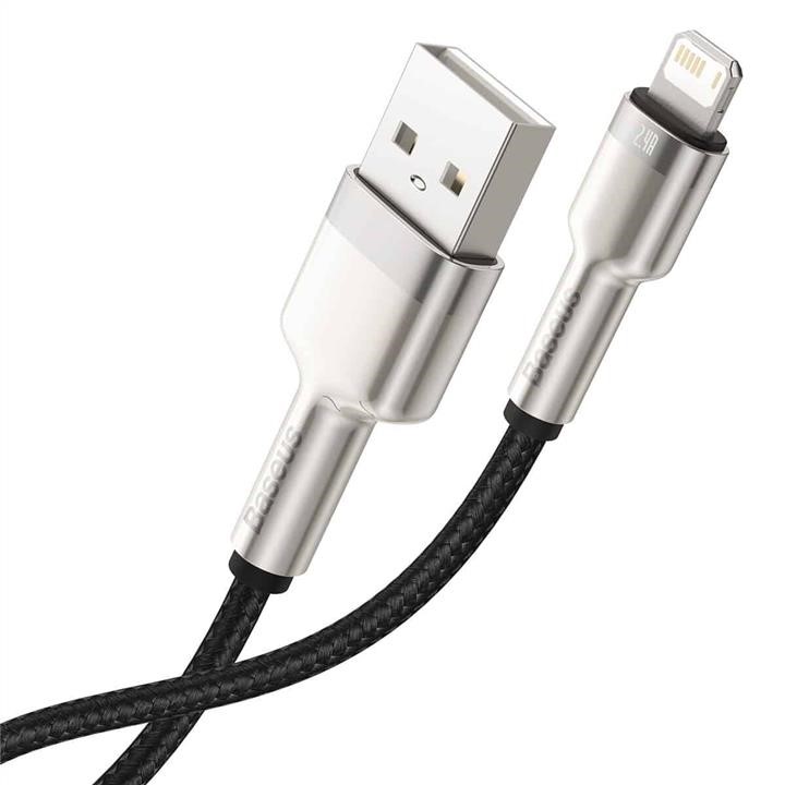 Baseus CALJK-A01 Кабель Baseus Cafule Series Metal Data Cable USB to IP 2.4A 1m Black CALJKA01: Купити в Україні - Добра ціна на EXIST.UA!