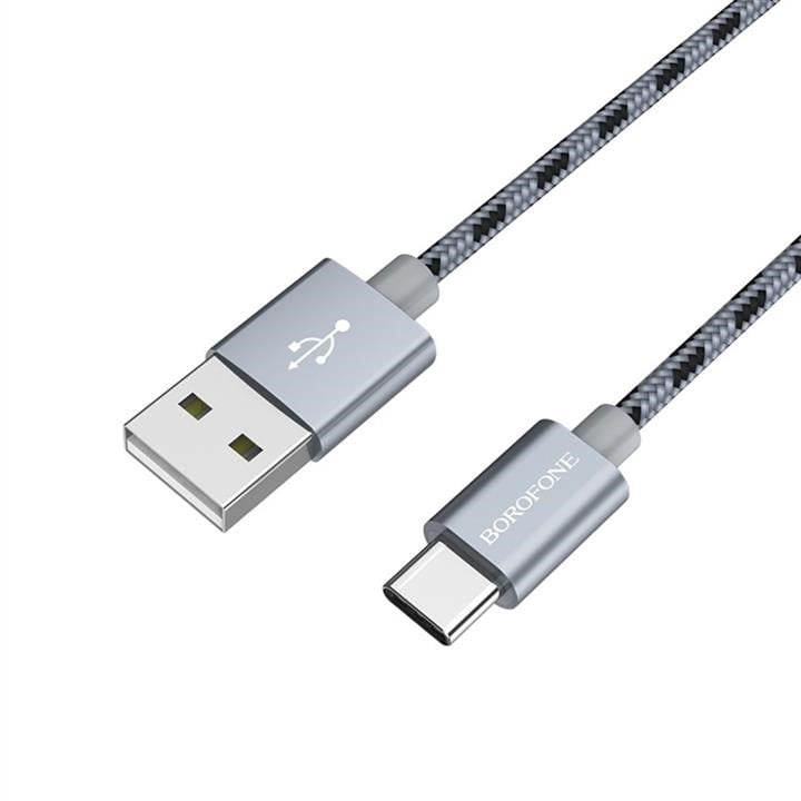 Borofone BX24CMG Кабель Borofone BX24 USB to Type-C 3A, 1m, nylon, aluminum connectors, Metal Gray BX24CMG: Купити в Україні - Добра ціна на EXIST.UA!
