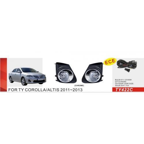 DLAA TY-422C Фара протитуманна DLAA для Toyota Corolla 2010-2013, комплект TY422C: Приваблива ціна - Купити в Україні на EXIST.UA!