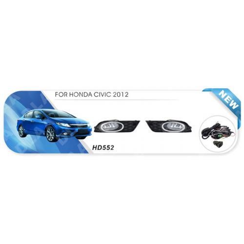 DLAA HD-552 Фара протитуманна DLAA для Honda Civic 2012-2014, комплект HD552: Приваблива ціна - Купити в Україні на EXIST.UA!