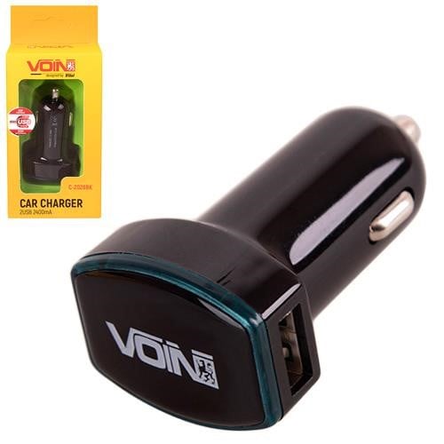 Voin C-2026BK USB зарядка для авто VOIN C2026BK: Купити в Україні - Добра ціна на EXIST.UA!