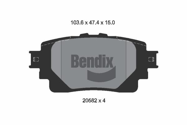 Bendix USA BPD2465 Гальмівні колодки, комплект BPD2465: Купити в Україні - Добра ціна на EXIST.UA!