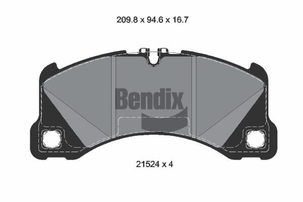 Bendix USA BPD2440 Гальмівні колодки, комплект BPD2440: Купити в Україні - Добра ціна на EXIST.UA!